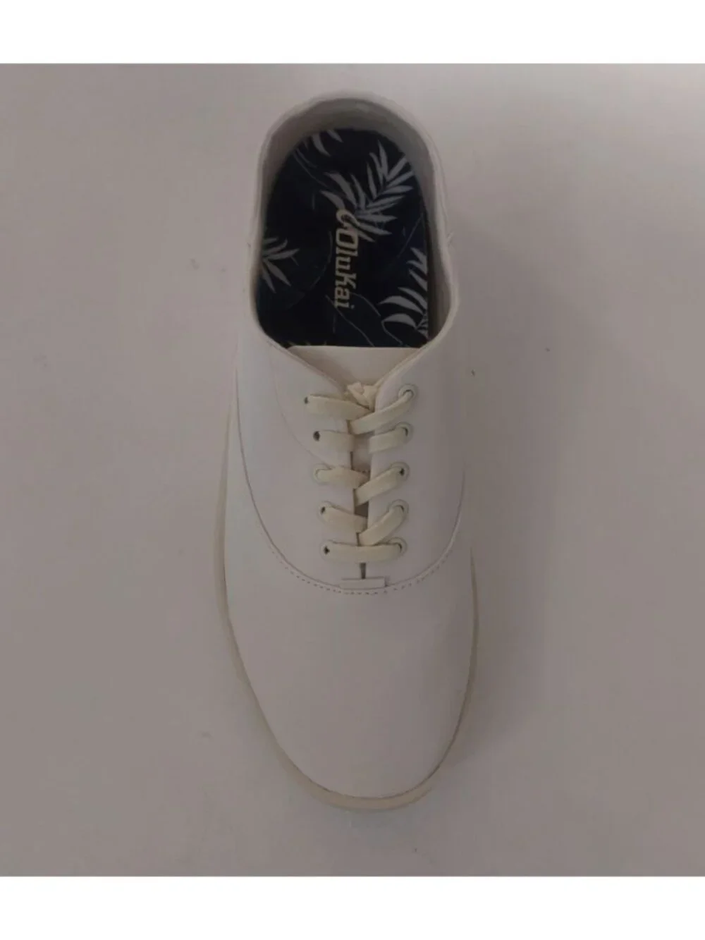 Olukai Tradewind Shoes Mens Size 11 Casual Lace Up Boat Beach Sneakers Off White